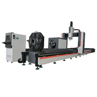Machine de découpe de tubes en acier à laser fibre CNC 5 axes, faible entretien, coupe-tubes métalliques industriels
