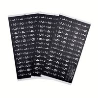 Pegatinas de teclado de piano de PVC adhesivas con logotipo personalizado para 37/49/54/61/88 teclas para principiantes niños calcomanías de teclas de piano extraíbles