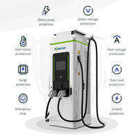 Station de recharge rapide pour véhicules électriques 80 kW DC, solution de recharge commerciale pour VE avec OCPP