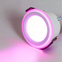 Plafonnier LED encastré bicolore 8W+8W, spot LED