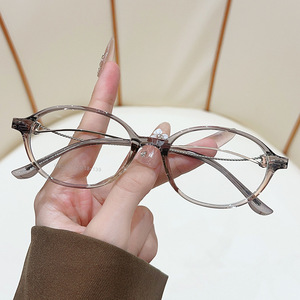 G6013 Oval Full Rim Eyeglasses <b>Frame</b> Lightweight Unisex Decorative Reading Glasses For Women Men - Product Image 3