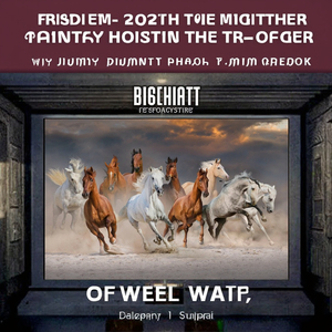 Dipinto a Olio 3D <span class=keywords><strong>di</strong></span> Lusso Personalizzato Design Digitale Cavalli al Galoppo al Tramonto <span class=keywords><strong>Arte</strong></span> su Tela per Soggiorno Animali - Product Image 4