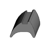 Bande de caoutchouc pour mur-rideau, profil en caoutchouc EPDM, joint de porte vitrée, joint en caoutchouc pour fenêtre en alliage d'aluminium