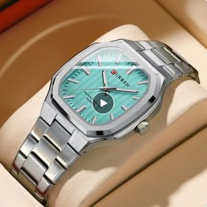 Reloj de Pulsera CURREN 8458 de Lujo para Hombre, Casual, Resistente al Agua, con Manecillas Luminosas, Reloj de Cuarzo para Hombre, Relojes Masculinos - Product Image 1