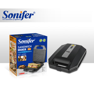 Sonifer SF-6192 <span class=keywords><strong>2025</strong></span> Hộ Gia Đình Mới 1400W Không Dính Tráng Tấm Nướng Điện Tấm Bánh <span class=keywords><strong>Sandwich</strong></span> Nhà Sản Xuất - Product Image 2