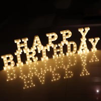 Lettres lumineuses LED alimentées par piles, étanches IP44, à fixer au mur, pour la maison, les fêtes, les mariages, les festivals, les décorations de Noël