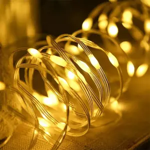 Solar copper wire lamp high quality USB5V fairy tale lamp 5M10M dream color LED courtyard decoration lamp wie light