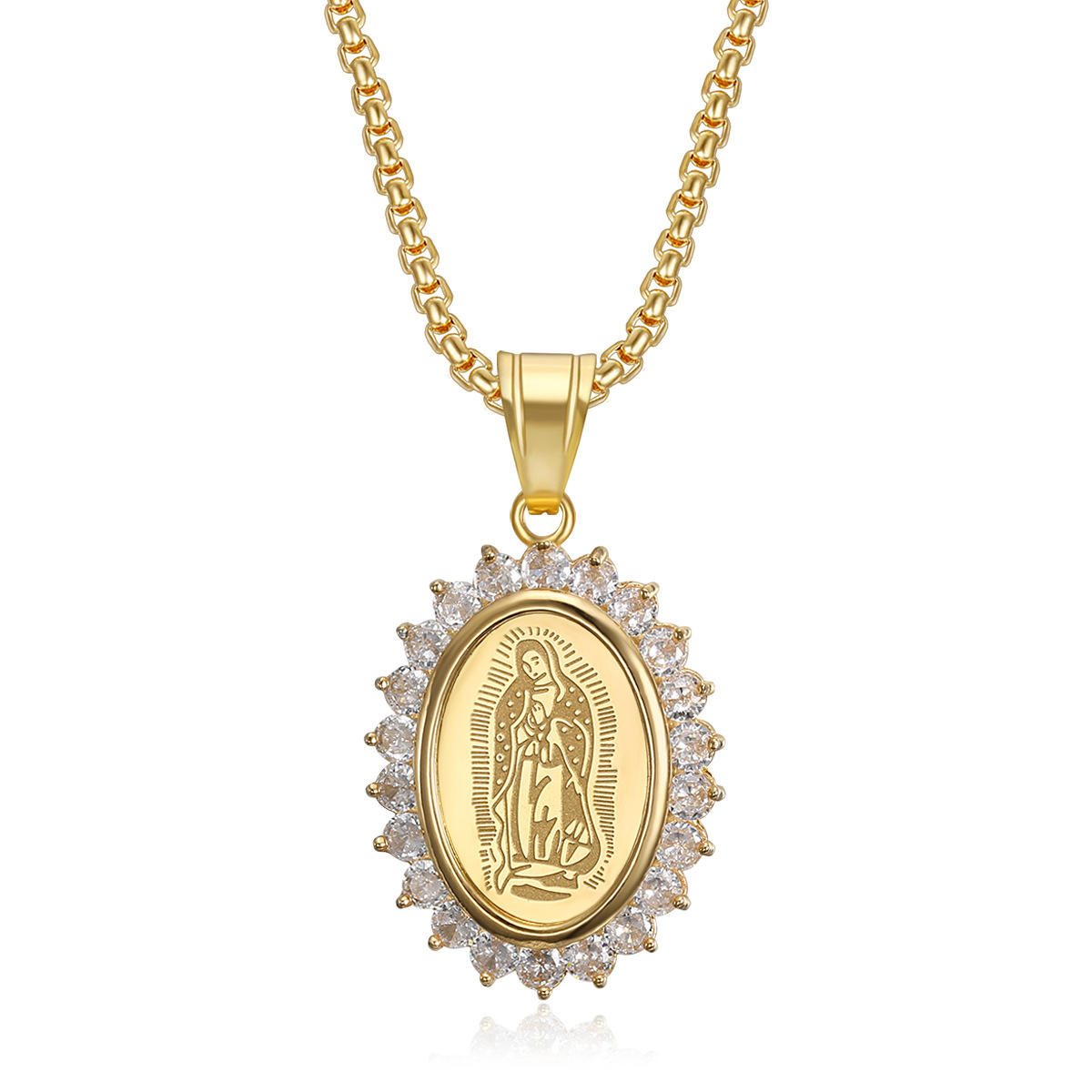 Gold Single Pendant Without Chain