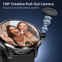 Nuevo Reloj Inteligente Android HD con Pantalla Redonda 4G, Memoria de 3+32 GB, Cámara, WiFi, GPS, NFC, AMOLED, Videollamadas, con Tarjeta SIM, Aplicación 3
