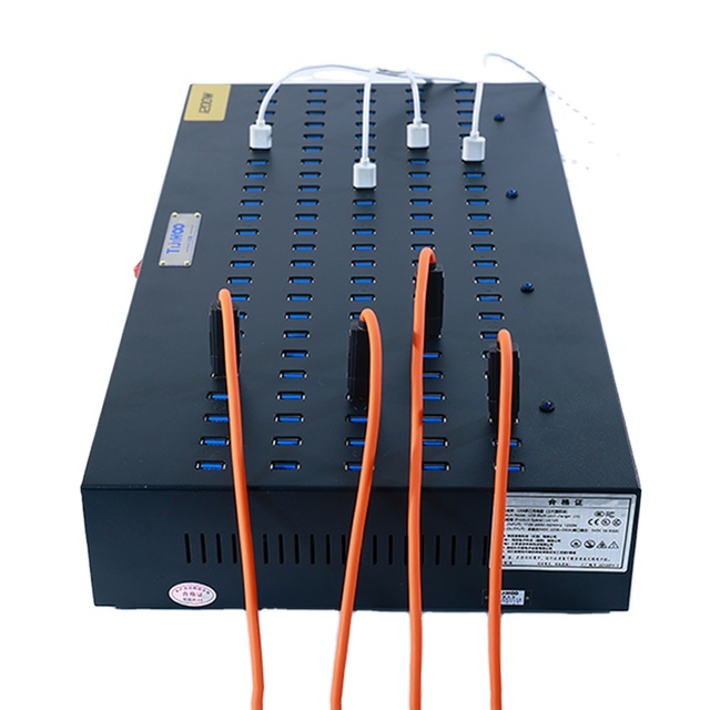 Metal 120USB Ports 1200W Multi-port Fast Charger PD3.0 QC3.0 SCP OTP Fireproof OVP Protection 5V/2.4A Industrial Camera Mobile