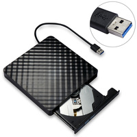 Unidad de DVD ROM Externa USB 3.0, Grabadora y Lectora de CD/DVD para PC con Sistema Operativo Windows XP/7/8/10