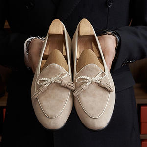 Zapatos de Cuero con Flecos para Hombre, Más Vendidos en Otoño, con Función de Aumento de Altura, Parte Superior de Cuero Vacuno Genuino, para Fiestas - Product Image 1