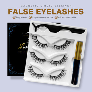 <span class=keywords><strong>Cils</strong></span> volumineux russes avec eye-liner magnétique et ensemble de <span class=keywords><strong>cils</strong></span> magnétiques, liquide magnétique avec eye-liner waterproof en stylo - Product Image 2