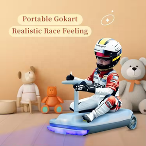 Mini Kart Elettrico Pieghevole 12V CE per Bambini Macchina Lavapavimenti <span class=keywords><strong>Aiuto</strong></span> Domestico e Bicicletta Senza Pedali per Primi Passi - Product Image 3
