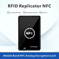 Lector de tarjetas inteligentes NFC, copiadora/duplicadora RFID, 125KHz, 13,56 MHz, programador USB, llaveros, tarjeta de identificación IC EM UID EM4305 T5577 Tag