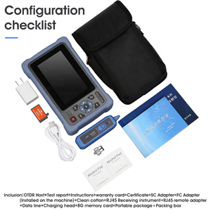 Testador de Fibra Óptica OTDR FUJITOMO 12 em 1 Mini 100KM FTM4000D Novker NK4000D 1310 1550nm 26 24dB com VFL <span class=keywords><strong>OLS</strong></span> <span class=keywords><strong>OPM</strong></span> Mapa de Eventos IOLM - Product Image 6