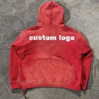 Sweat à capuche de haute qualité, style streetwear, motif sérigraphié personnalisé, taille oversize, sweat à capuche pour homme