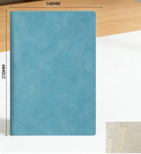 สมุดบันทึกปกหนังวีแกน ขนาด A5 B5 A6 ปกแข็งแบบกำหนดเอง เย็บกาว PU - Product Image 2