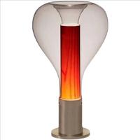 Lampe de lecture LED flexible de style européen moderne avec abat-jour en tissu, base en aluminium, verre, AC 85-265V, pour chambre à coucher