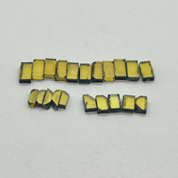 Diamant synthétique HPHT brut jaune, outils à plaques mono, catégorie grain, abrasifs fabriqués en plastique durable