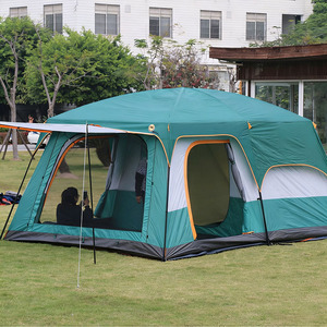 Carpa de Camping Plegable Impermeable Personalizada de Doble Capa Estilo Ridge, Carpa para 6 Personas de Tela Oxford para Exteriores de Cuatro Estaciones - Product Image 1