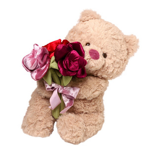 Oso de Peluche <span class=keywords><strong>Nina</strong></span> de San Valentín Catch Fun 520, Muñeco Adorable para Regalo de Cumpleaños de la Mejor Amiga de una Niña, Poliéster y Algodón PP - Product Image 5