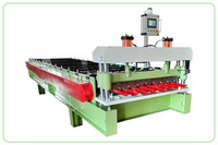 Machine de formage de toiture trapézoïdale ZhongChao PLC R101 avec calibrage de longueur, largeur d'alimentation 1200 mm, moteur et pompe, vente directe usine