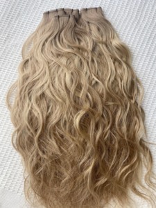 Nuova Tendenza 2024: <span class=keywords><strong>Extension</strong></span> di <span class=keywords><strong>Capelli</strong></span> Remy Genius Hair Weft, Colori Scuro/Chiaro/Balayage, <span class=keywords><strong>con</strong></span> <span class=keywords><strong>Capelli</strong></span> Ondulati Senza Perdita di <span class=keywords><strong>Capelli</strong></span> - Product Image 5