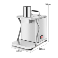 Machine à découper les légumes électrique commerciale en acier inoxydable, coupeur de fruits, de carottes et d'oignons en cubes pour la restauration