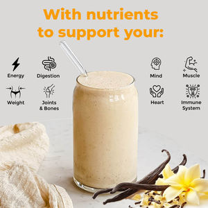 אבקת חלבון המבוססת על צמח תערובת ללא גלוטן עם קורדיקאפים, רישי תמיכה אובדן משקל וניל - Product Image 4