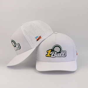 <span class=keywords><strong>Casquette</strong></span> de baseball bicolore imperméable brodée en 3D, perforée au laser, avec cordon de serrage, pour sports de plein air, vente en gros - Product Image 5