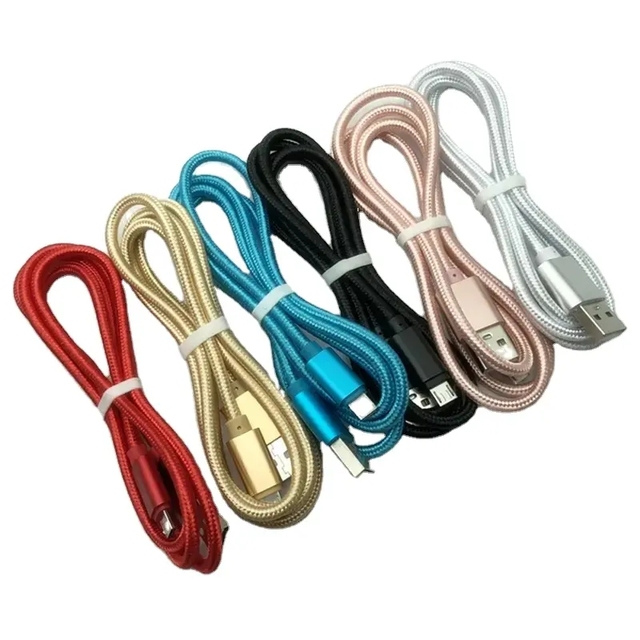 Quick Charge USB-C Fast Charging Cable Nylon Braided Usb Cable Mobile Phone Data Cable
