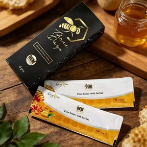 Meilleure Vente Malaisie Miel en Sachet Personnalisé de Haute Qualité Miel Sucré 12g 6 Sachets Vente en Gros Logo Personnalisé - Product Image 3