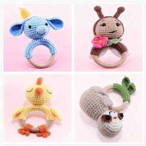 Sonajero creativo para bebé, pulsera de madera tejida, palo de mano, Animal recién nacido, juguete relajante, regalos novedosos - Product Image 1