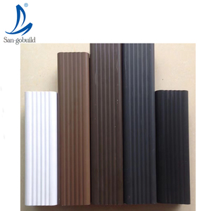 Canal de agua de lluvia blanco y negro de 5,2 pulgadas, fabricante para drenaje de techo, venta al por mayor, PVC, precio de España - Product Image 4