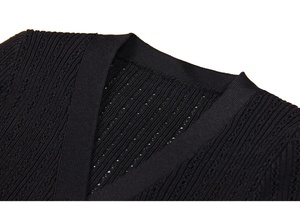 AIMEISI Casual <span class=keywords><strong>alla</strong></span> <span class=keywords><strong>moda</strong></span> estivo <span class=keywords><strong>Cardigan</strong></span> a maniche corte lavorato a maglia con gonne lunghe e gonna a due pezzi da donna - Product Image 2