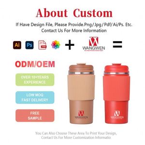 แก้วกาแฟแบบพกพา สแตนเลสสตีลสองชั้น เก็บความร้อน-เย็น พร้อมฝาปิดซิลิโคน เป็นมิตรต่อสิ่งแวดล้อม ใช้ซ้ำได้ - Product Image 2