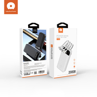 Chargeur portable haute capacité 10000 mAh Powerbank avec câble compatible avec les smartphones
