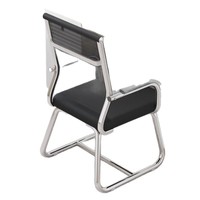 Chaise de bureau confortable en maille - Chaise d'ordinateur ergonomique avec structure en plastique, design fixe pour la maison, les conférences, les dortoirs étudiants