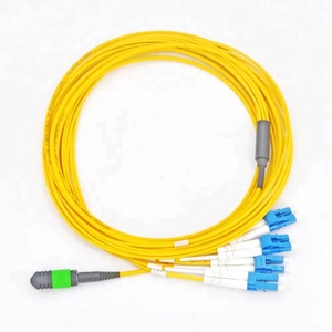 Cable de Fibra Óptica de Alta Venta, 8F MPO/APC(<span class=keywords><strong>F</strong></span>)-LC/UPC SM 3M para Red FTTH - Product Image 1