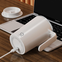 Nouveau Mini Shaker Électrique Magnétique Automatique en Acier Inoxydable Portable 380ml pour Protéines et Café, Idéal pour la Maison Intelligente