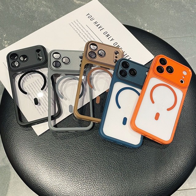 Fashion Magnetic Shockproof Clear Hard Case for iPhone 18 Pro Max 17 Air 16 15 14 Plus13 12 11 Pro Max Skin Feel Frosted Cover