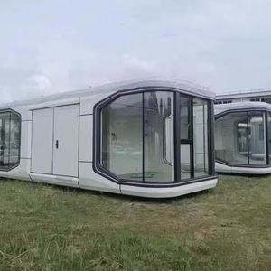 <span class=keywords><strong>Casa</strong></span> Container Capsula Arredata OEM di Fabbrica FoShan, Mini Cabina Prefabbricata di Lusso per Campeggio, Ristorante, Resort, Chalet - Product Image 1