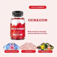 Gomitas de Coenzima Q10 de Marca Privada HDK OEM ODM para la Salud del Corazón, Producción de Energía, Antioxidante, Veganas, Sin Azúcar, 60 Unidades