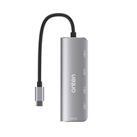 Penjualan laris harga pabrik adaptor stasiun Dok USB C 6 in 1 dengan HDTV 4K semua dalam 1 Hub OTN-95116 Tipe C