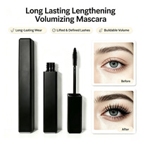 Mascara coloré sans logo, Halloween, cruelty-free, waterproof, anti-bavures, pour extensions de cils