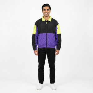 Veste coupe-vent sportive pour homme avec un design respirant et durable adapté à toutes les activités de plein air - Product Image 1
