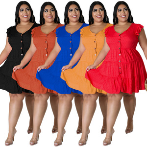BH1024 abiti da donna senza maniche estivi alla <span class=keywords><strong>moda</strong></span> <span class=keywords><strong>taglie</strong></span> forti a Line Swing - Product Image 1
