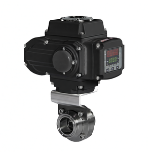 Vanne papillon sanitaire en acier inoxydable 316 de qualité alimentaire DN50 avec actionneur électrique, vanne à bille électrique, vente de liquidation B2B COVNA - Product Image 5