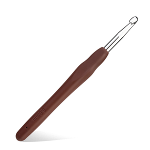 14cm 0.5-2.5mm Superfine ABS Coffee Handle <b>Crochet</b> <b>Hook</b> for DIY Lace Wool Yarn Shoes and Hats Sewing Tools - Product Image 1